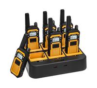 Retevis RB648 Walkie Talkies,Rechargeable Walkie Talkie Radios Industrials | Walkie Talkies Long Range with 6 Way Charger, IP67 Waterproof, Floating, Shock, Double PTT MIL-STD-810H Rugged