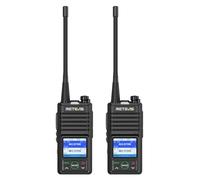 Retevis RB658 Walkie Talkies Long Range,Bluetooth Walkie Talkie, AI Noise Reduction, APP Control, 1800mAh, Customization Features, 1.77inch Screen, VOX, PTT, 2 Way Radio for Car Tour(2 Pack, Black)