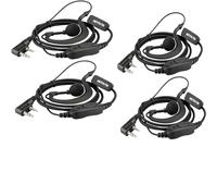 Retevis RE3120 Walkie Talkie Earpiece 2 Pin C-type Radio Headset Security Headset Compatible with 2 Way Radio RT24 RT622 RT27 RT617 RT618 RT619 BaoFeng BF-888S Kenwood Proster (4 pcs)