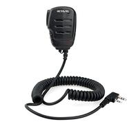 Retevis RS111 Two Way Radio Speaker Microphone 2 Pin Compatible with Walkie Talkie Retevis RT24 RT22 RT28 RT21 RT27 RT617 RT618 RT619 Baofeng UV-5R BF-888S Kenwood WOUXUN (1 pcs)