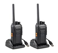 Retevis RT27 PMR446 Walkie Talkies, 2 Pack License-Free Two Way Radios with VOX Hands-Free, 16 Channels, Long Range Rechargeable USB Radios for Security, School, Hotel, Retail Use - Black