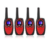 Retevis RT628 Walkie Talkies Kids, Long Range, Children Toys Birthday, Holiday, Easy to Use for Camping Hiking and Adventure (2 Pairs, Red)