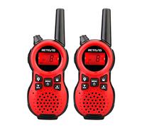 Retevis RT638 Walkie Talkies for Kids, Gifts with 16 Channels Flashlight, Two Way Radio, Toys, Party, Halloween, Kids Walkie Talkies for Outdoor Adventures, Camping, Hiking (1 Pair, Red)