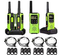 Retevis RT649P Walkie Talkies with Headset, IP67 Waterproof, Floating Walkie Talkies for Adults Long Range, Auto LED Flash when Floating, SOS Alarm, 2 Way Radios for Kayaking Surfing Fishing(2 Pair)