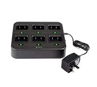 Retevis RT668 Walkie Talkie Six-Way Charger Multi Unit for Retevis RT668/RT668B/RT668H/NR610 Two Way Radio and Battery Improve Charging Work Efficiency Charging Dock for School Manufacture (1 Piece)