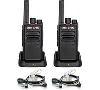 Retevis RT668 Walkie Talkies for Adults, Robust, Rechargeable 2 way radio, Port