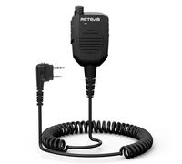 Retevis RT85 Ham Radio Speaker Mic, Radio Shoulder Mic, AI Noise Canceling Waterproof Compatible with Baofeng BF-888S UV-5R BF-88E Retevis RT24 RT27 RT622 RT668 H777 RT85 Maylawn(1 Pack)