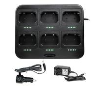Retevis RT86/RT86A/RT86S Walkie Talkies Six-Way Charger, Efficient Charging, Walkie Talkie Charger with LED Indicator, for Security, Construction, Transportation and Warehouse Teams(1Pack)