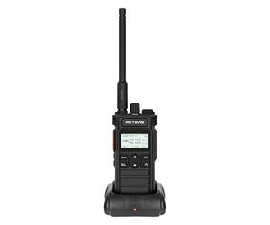 Retevis RT86S Long Distance 2 Way Radio, High Power Walkie Talkie with Easy Read LCD, LED Flashlight, Type C 2600mAh Rechargeable, for Adults, Rescue, Logistics (Black, 1 Pcs)