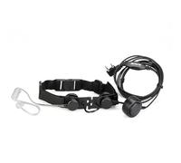 Retevis Throat Mic, 2 Pin Throat Control Laryngeal Headset with Finger PTT Compatible with Baofeng 888S Baofeng UV-5R BF-88E RT24 RT27 H777H eSynic 2 Way Radio, Throat Mic Headset (1 Pcs)