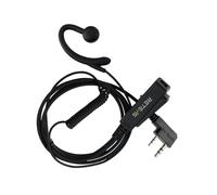 Retevis Walkie Talkie Earpiece 2 Pin G-Type Security Headset with PTT,150Ω HD speaker Compatible with RT24 RT27 RT617 Kenwood Two Way Radio (1pcs)