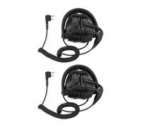 Retevis Walkie Talkie Earpiece, Noise Cancelling with Adjustable Volume Knob (82dB) 2 Way Radio Overhead Headset Compatible with Baofeng UV-5R Retevis RT24 RT27 RA89 RT5R RT86 (2 Pack)