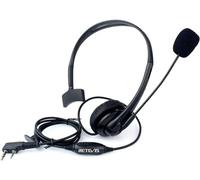 Retevis Walkie Talkie Earpiece Rotatable Boom Mic Noise Cancelling Overhead Radio Headset Compatible for Two Way Radio RT24 RT27 RT622 RT668 RT619 Baofeng UV-5R BF-888S Kenwood HYT for Hunting (1 Pcs)