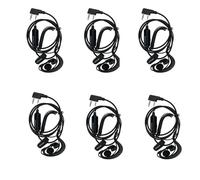 Retevis Walkie Talkies Earpiece with Mic, 2 Pin Earpiece, Volume Adjustment G Shape Headset Compatible with RT24 RT28 RT622 RT27 RT617 RT618 RT619 BaoFeng BF-888S BF-88E Two Way Radio(6 Pack)