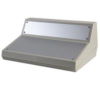 RETEX SLOPED CONSOLE, GREY, 268X117.5X185MM | PLASTIC ENCLOSURES / 19" CABINET RACKS, 1 X QTY - 33020103