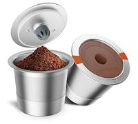 RETHONE Reusable K Cups Coffee Filter, Stainless Steel K Cup Reusable Coffee Pods Filters for Keurig 1.0 & 2.0 Coffee Makers BPA-Free Refillable Coffee Filters (2 Packs)