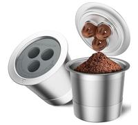 RETHONE Reusable K Cups Coffee Pods Compatible with Ninja Coffee Maker, Stainless Steel Reusable Coffee Filters for Ninja CFP201 CFP300 CFP301 CFP305 CFP307 CFP400 Dual Brew Pro (2 Packs)