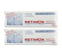 RETIMAX 1500 Vitamin A Cream, Protects, Nourishes, moisturises, Anit-Ageing, Retinol, Pack of 2 x 30g
