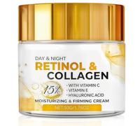 Retinol Anti Aging Cream for Face & Neck with Collagen & Hyaluronic Acid | Night Moisturizer for Men & Women - Wrinkle Cream Skin Care Gift for Mom Dad Sister