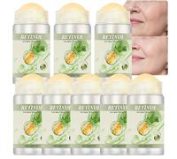 Retinol Anti-Aging Firming Stick, Anti-Wrinkle Stick With Retinol, Tea Tree Oil & Hyaluronic Acid To Tighten, Smooth Wrinkles & Laugh Lines, Hydrating & Nourishing For All Skin Type (8PCS)