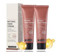 Retinol Anti-Aging Hand Cream - Firming & Moisturising Treatment, Intense Hydration for Dry, Cracked Hands, Visibly Reduces Wrinkles & Restores Elasticity, Care for Skin, Nails & Cuticles, 2PCS