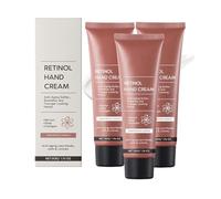 Retinol Anti-Aging Hand Cream,Firming Moisturizing Hand Creams,Retinol Moisturizer for Aging & Dry Cracked Hands,Reduces Wrinkles & Restores Elasticity,Protects Skin,Nails & Cuticles (3Pcs, 150g)