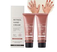 Retinol Anti-Aging Hand Cream with Collagen and Shea Butter, Firming Anti-Wrinkle Hand Balm, Moisturizing Hand Lotion for Dry Cracked Hands, Fast Absorbing Non Greasy Daily Care (2pcs)