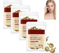 Retinol Collagen Capsules Serum for Face Neck, Peptide Anti-Aging Facial Essence, Deeply Hydration Firming Lifting Kin, Reduces Wrinkles, Fine Lines, Night Care Capsules for Women (120Pcs)