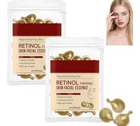 Retinol Collagen Capsules Serum for Face Neck, Peptide Anti-Aging Facial Essence, Deeply Hydration Firming Lifting Kin, Reduces Wrinkles, Fine Lines, Night Care Capsules for Women (60Pcs)