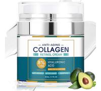 Retinol Collagen Cream with 8% Hyaluronic Acid, Anti-Aging Retinol Cream for Face, Anti Wrinkle Face Cream, Night Moisturiser Face Women &Men, Reduce Fine Lines, Lifting & Firming 24-Hour Skincare,50g