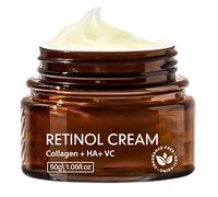 Retinol Collagen Cream with Hyaluronic Acid - Anti Aging Retinol Cream - Skin Tightening Face Cream for Women & Men, Day & Night Moisturizer, Deep Wrinkle Filler, Korean Skincare