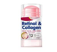 Retinol Collagen Face & Neck Balm Stick 40g | Anti-Ageing Firming Cream & Moisturiser | Multi-Balm With 12% Hyaluronic Acid for Fine Lines, Jawline Lift & Dry Skin | Day & Night Skincare