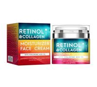 Retinol Còllagen Hyaluronic Acid Face Cream, Intense Daily Hydration, 50ml, Moisturizer Face Cream, Anti-Wrinkle Anti-Aging Facial Lotion, Absorbs Quickly and Non-Greasy Texture, for All Skin Types