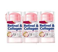 Retinol & Collagens Stick for Face Neck Firming Cream,Moisture Glow Multi Balm Stick, Collagen Face Cream for Anti Wrinkles,Hydrating Moisturizing For Daily Care (3pcs)