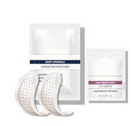 Retinol Correxion Deep Wrinkle Non-Invasive Targeted Patches with Hyaluronic Acid + Firming Peptides for Forehead, 11 Lines, Crow’s Feet and Laugh Lines, (6 Patches) with Retinol Eye Packette