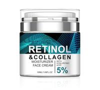 Retinol Cream Anti Wrinkle Face Cream, Anti Aging Facial Moisturizer Collagen Cream with 5% Hyaluronic Acid, Reduce Fine Lines Wrinkle, Retinol Serum for Night Facial Skincare, 50ml