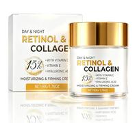 Retinol Cream for Face and Neck Anti-Aging: Night Moisturizer with Collagen & Hyaluronic Acid, Wrinkle Cream for Men & Women - Skin Care Gift for Mom, Dad, Sister