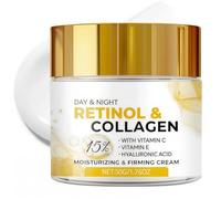 Retinol Cream for Face, Anti Aging Face Cream for Women with Collagen & Hyaluronic Acid, Collagen Night Moisturiser for Wrinkles on Face & Neck, Skin Care Gift for Women, Men, Mom, Dad, Sister