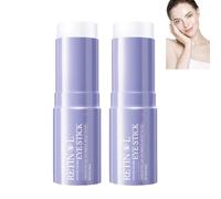 Retinol Eye Balm Stick, Anti-Aging Eye Brightener Cream for Dull Circles, Puffiness and Fine Lines, Smooth Wrinkles and Crow’s Feet, Hydrating Firming, Lift & Repair Skin (2pcs)