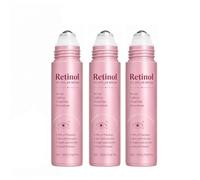 Retinol Eye Brightener Roller Serum, Improving Puffiness & Dark Circles，3pc | Hydrating Eye Gel, Smoothing Fine Lines, Lightweight & Gentle Formula, Under Eye Care with Metal Rollerball