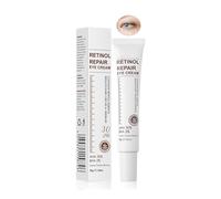 Retinol Eye Cream for Dark Circles and Puffy Eyes - 30% AHA + 2% BHA Exfoliating & Brightening Formula - Hydrating Eye Care with Patches for Fine Lines & Wrinkles