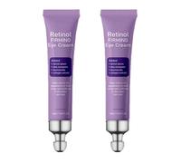 Retinol Eye Cream with Massage Roller - Improves the skin around the eyes（2 | Formulated with collagen, niacinamide, and olive oil for youthful, bright eyes (20ml)