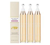 Retinol Eye Serum,Anti-Aging Retinol Eye Cream for Dark Circles and Puffiness,Anti Wrinkle Under Eye Cream for Moisturising & Soothing Fine Lines,Reduces Eye Bags (One Size, 3Pcs)
