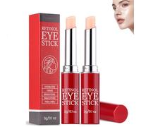 Retinol Eye Stick, Retinol Eye Cream, Brightening Eyes Balm, Reduces Fine Lines and Dark Circles, Nourishes the Skin Around the Eyes (2PCS)