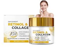Retinol Face & Neck Cream with Collagen & Hyaluronic Acid | Anti Aging Wrinkle Moisturizer Night Cream for Men & Women - Skin Care Gift for Mom, Dad, Sister