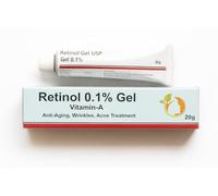Retinol Gel 0.1 Vitamin A Repairs Fine Lines & Wrinkles, Scar Treatment, Age and Sun Spots, Anti-Aging Formula, 20 g