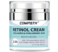 Retinol Moisturizer Cream, COMPATH Anti-aging Wrinkle Night/Day Cream for Eye and Face, Reduces Wrinkles and Fine Lines, with 2.5% Active Retinol, Hyaluronic Acid (50ML)