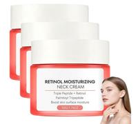 Retinol Moisturizing Neck Cream, Age Reverse Cream, Peptide Retinol Moisturizer With Ceramide And Hyaluronic Acid, Lightweight Neck And Decollete Skin Care, Boost Skin Surface Moisture (3PC)