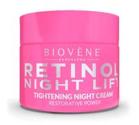 Retinol Night Lift: Biovene Restorative Power Tightening Face Cream, 50ml - Overnight Renewal (Bright Pink)