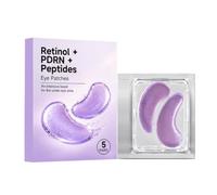 Retinol PDRN Peptides Under Eye Patches, Retinol Hydrating Cooling Eye Mask, Anti-Aging Eye Patches, for Puffy Eyes, Fine Lines, Dark Circles Bags, Firming Brightening Eyes for Women ，1